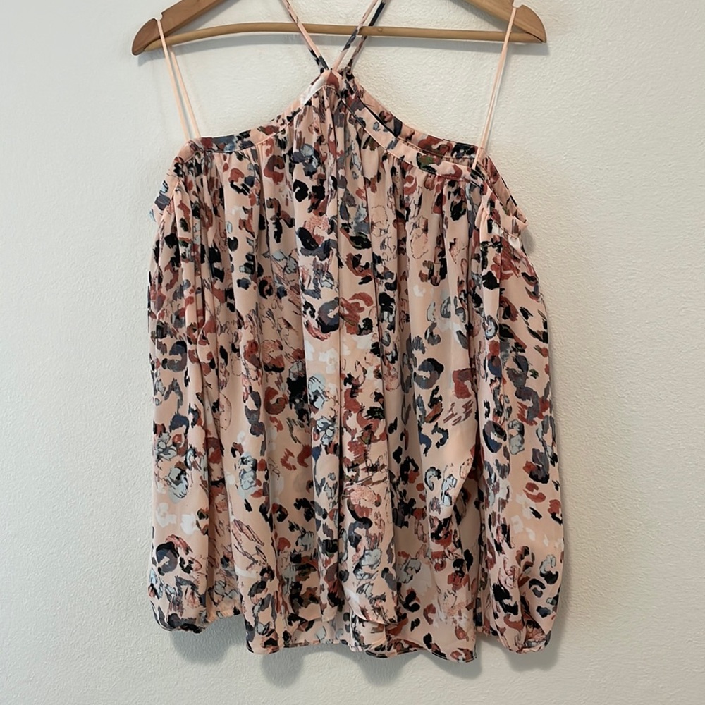 Olivaceous Pink Print Off the Shoulder Top in M